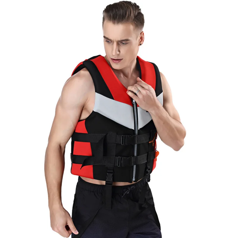 Adults Life Jacket Neoprene Safety Vest Rescue Wakeboard Drifting Fishing Swimming Jack | Спорт и развлечения
