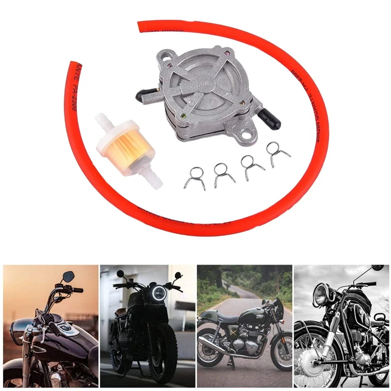 Vacuum Fuel Pump Assembly Replacement for GY6 50Cc 125Cc 150Cc ATV Go