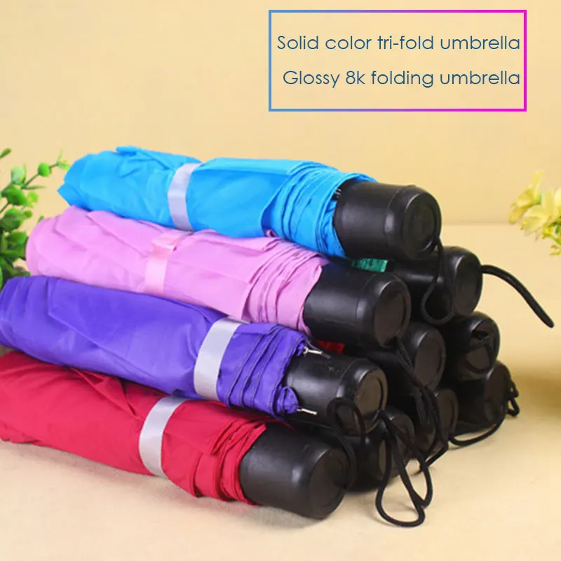 

Mini Portable Umbrella Multicolor Folding Manual Outdoor Girl Home Living Gifts Travel Sun Umbrella Umbrella