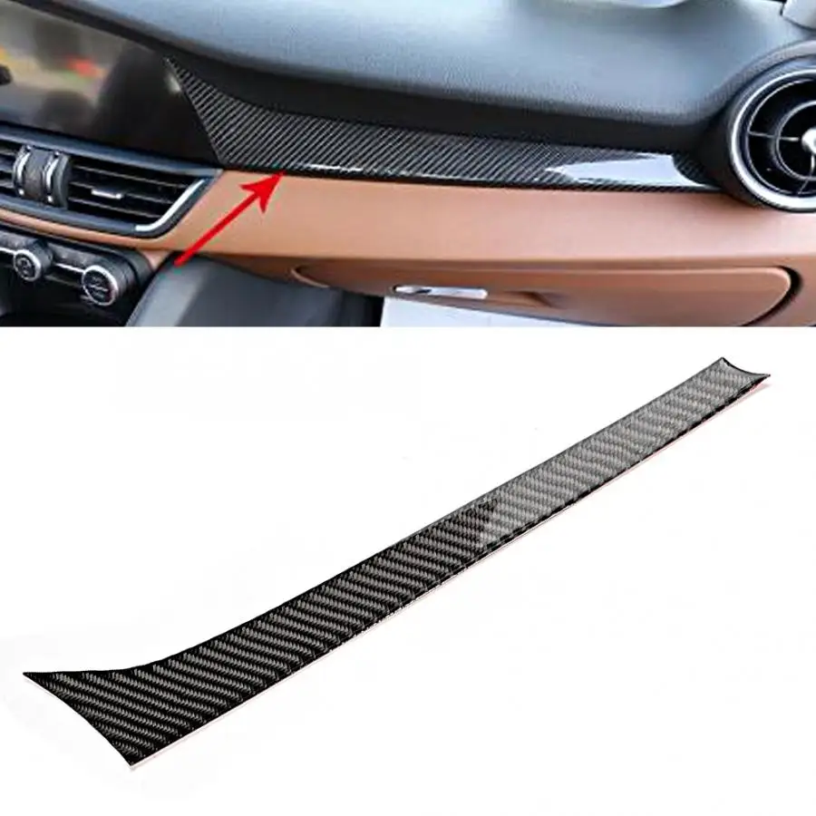 

Hot Sell Brand New Carbon Fiber Dashboard Strip Trim Car Interior Decoration Fits for Alfa Romeo Giulia 2017 2018 2019 Car New