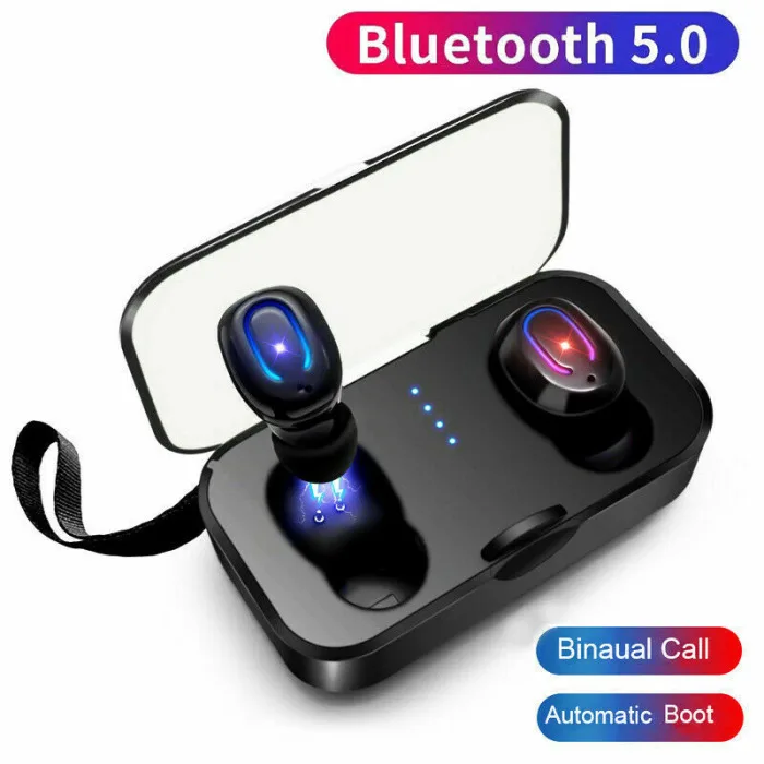Беспроводные Bluetooth наушники, мини портативные наушники с шумоподавлением и зарядным устройством GV99