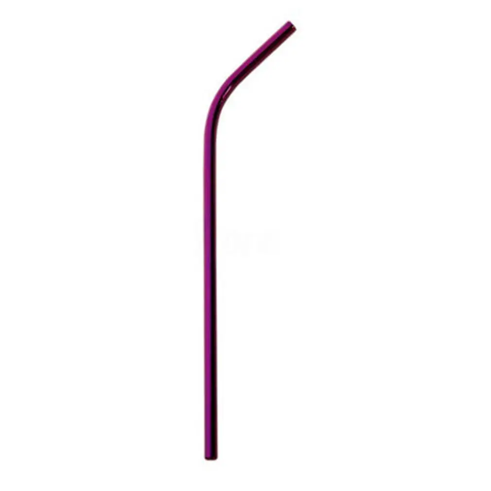 purple 2 Соломинки из нержавеющей стали с титановым покрытием и цветными металлическими соломинками из нержавеющей стали 304 соломинки из нержавеющей стали - Цвет: purple 2