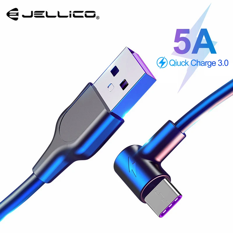 Кабель Supercharge 5A usb type C для быстрой зарядки huawei P30 P20 Quick Charge 3 0 кабель samsung S10 S9 Note 9 USB