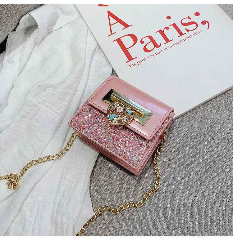 France Non-mainstream Children's Bags New Style Summer Autumn Popular Mini Chain Square Sling Bag Versatile INS Shoulder Ba
