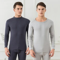 Man Long Johns Winter 100% Cotton Pijama Thermal Underwear Man Autumn Underwear Sets Sweat Quick Drying Thermo Pajamas 2021