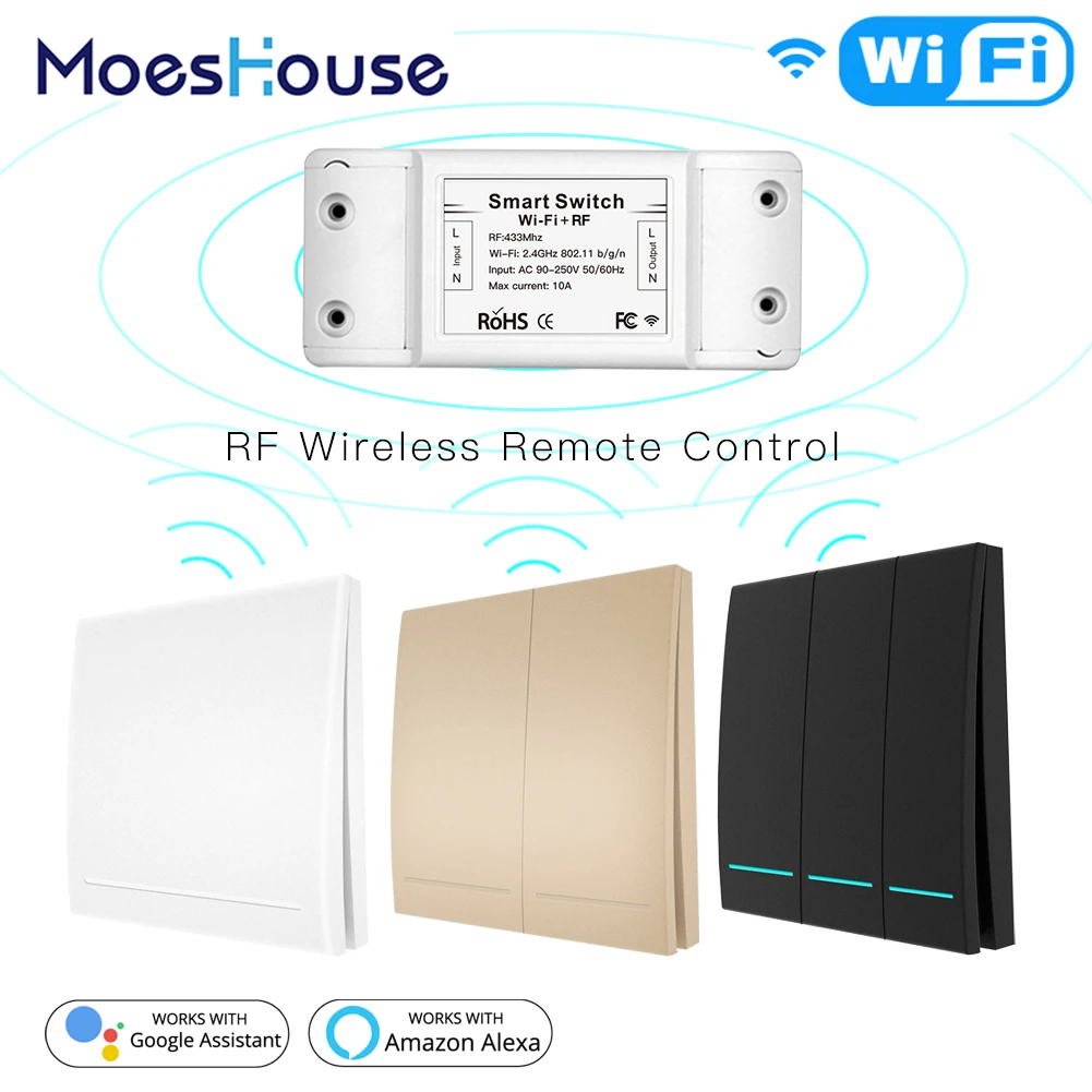 RF433Mhz + Wifi беспроводной пульт дистанционного управления умный выключатель