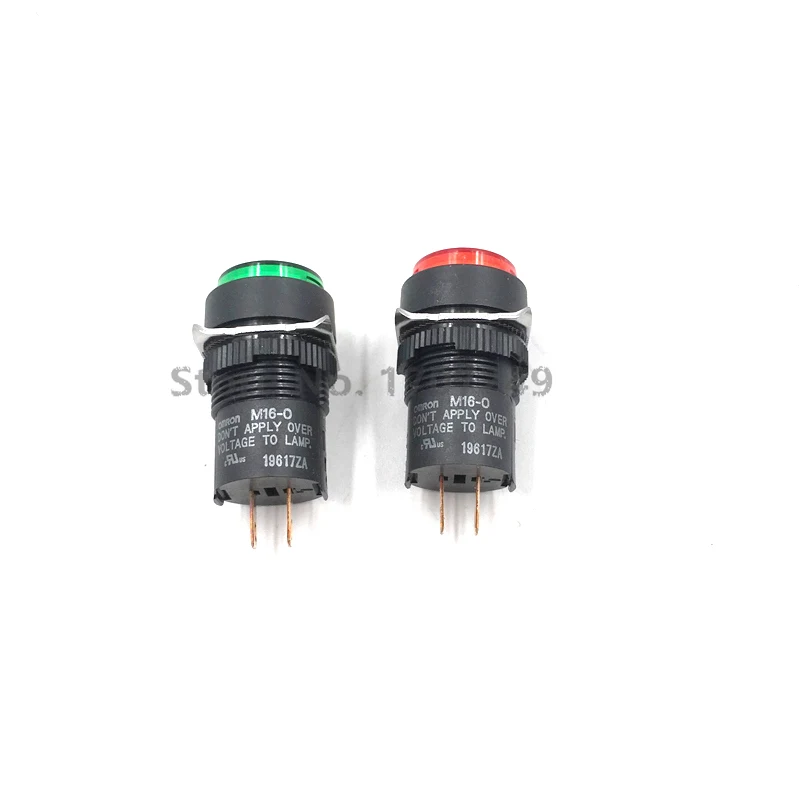 Omron круглый 24V сигнальный светильник индикатор M16-0 красный M16-TR-24D/зеленый M16-TG-24D