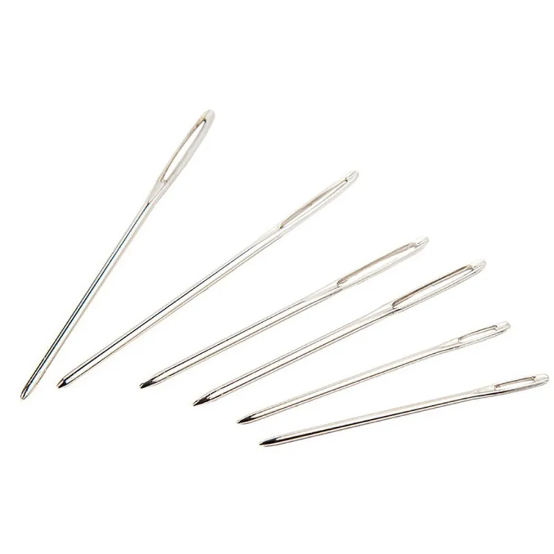 9 шт./компл. Вязание крестиком иглы иголки из нержавеющей стали пряжа 3 размера большой глаз тупые полезные иглы инструменты для вышивки