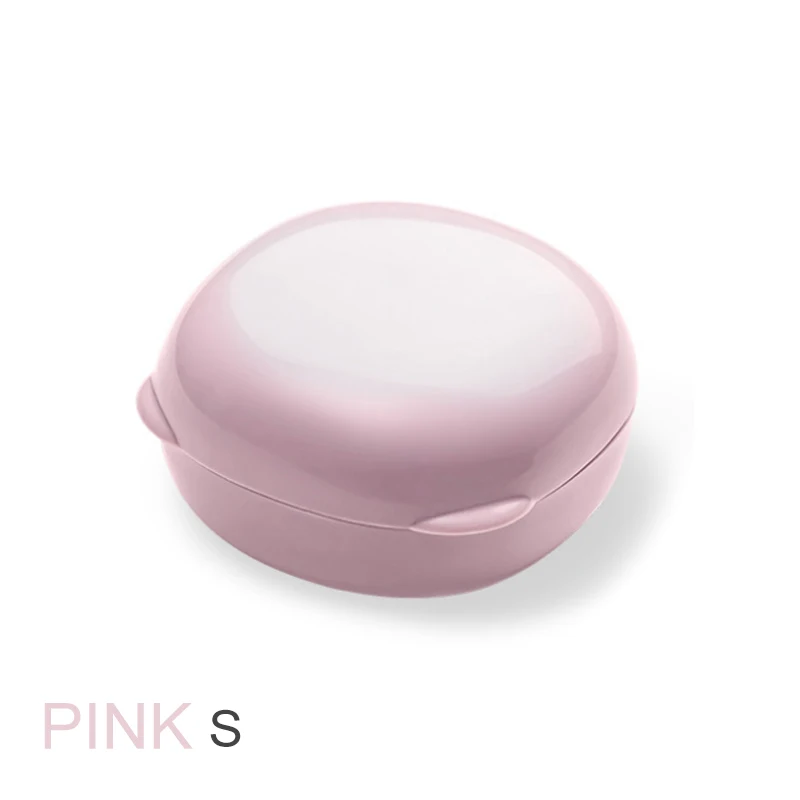 pink S Портативный мыльница Аксессуары для мыла контейнер Макарон цветное мыло блюдо экологически чистый пластик путешествия Туризм Держатель 1 шт - Цвет: pink S