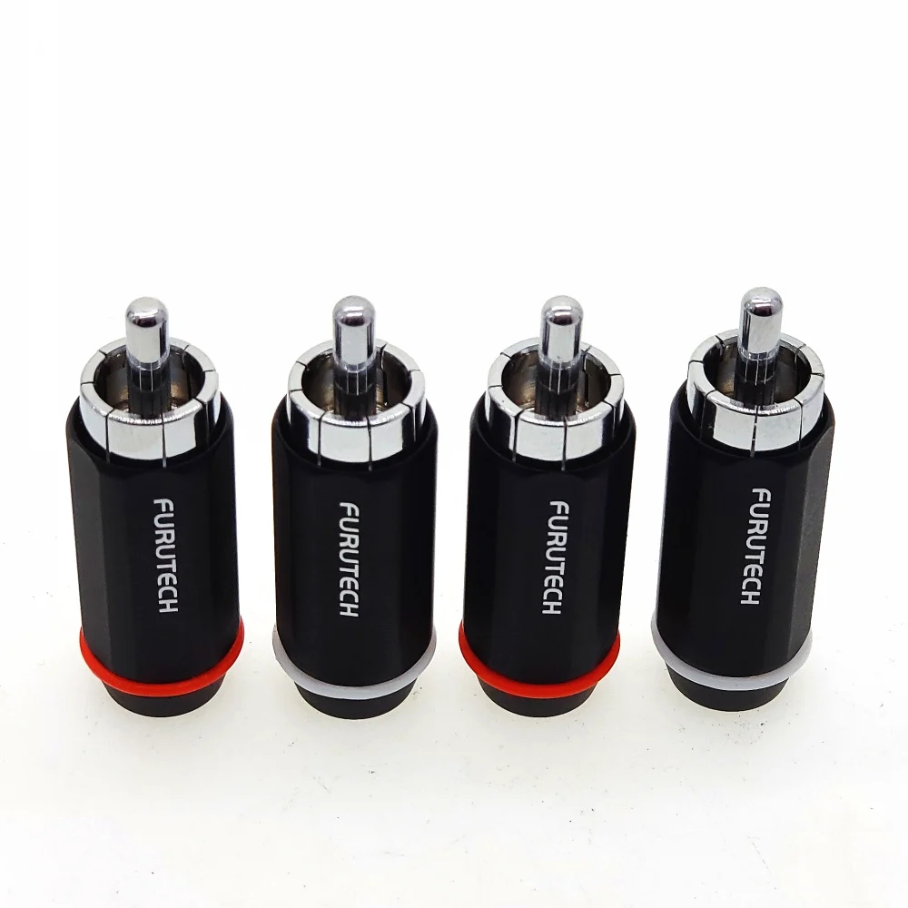 FURUTECH FP-126R RCA Connector plug Rhodium/Gold Plated FP-126R