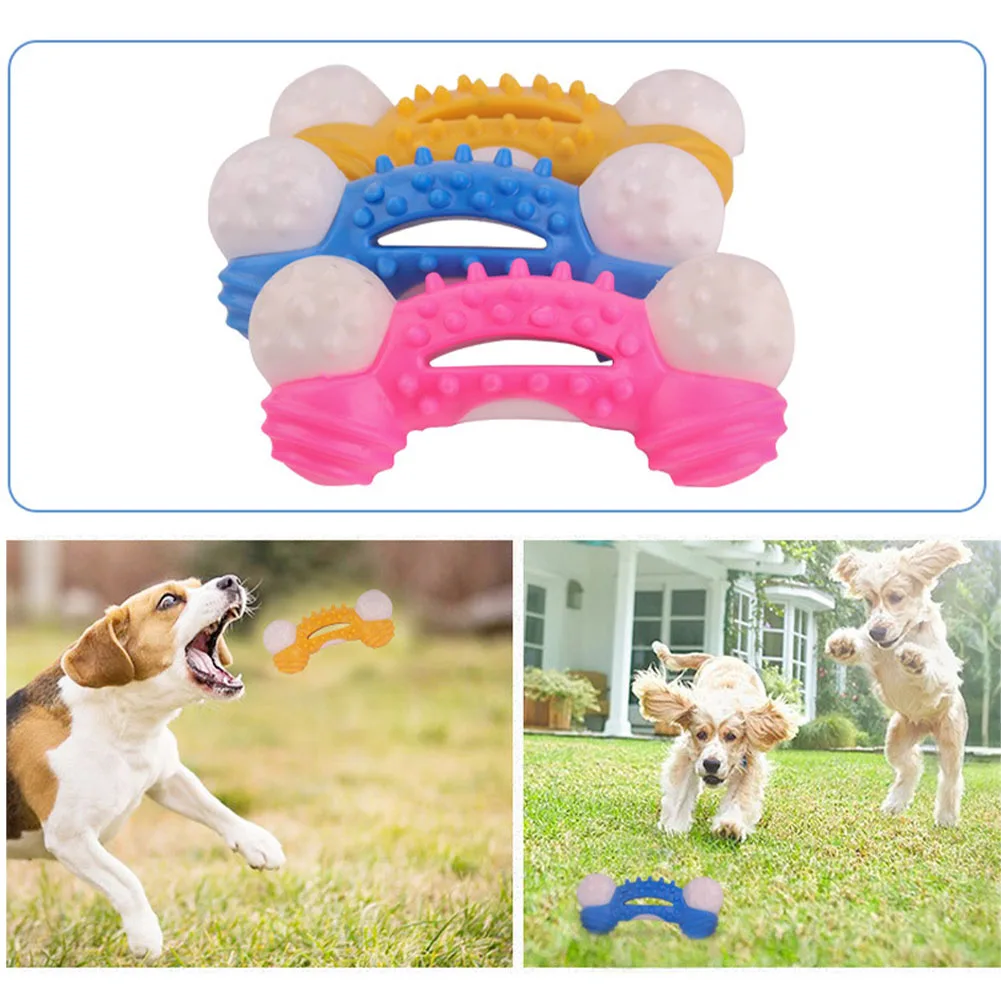 Molars, игрушка для собак, Нетоксичная, колючая, для домашних животных, в форме кости, зубная щетка, смешная, для чистки полости рта, TPR, аксессуары, Жевательная шлифовка, устойчивая к укусам, подарки