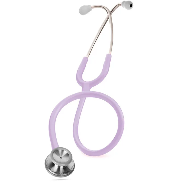 Spirit Medical Double-sided Stainless Steel Dual Head Stethoscope Deluxe Series Stetoskop For Medical Instruments - Цвет: Light purple