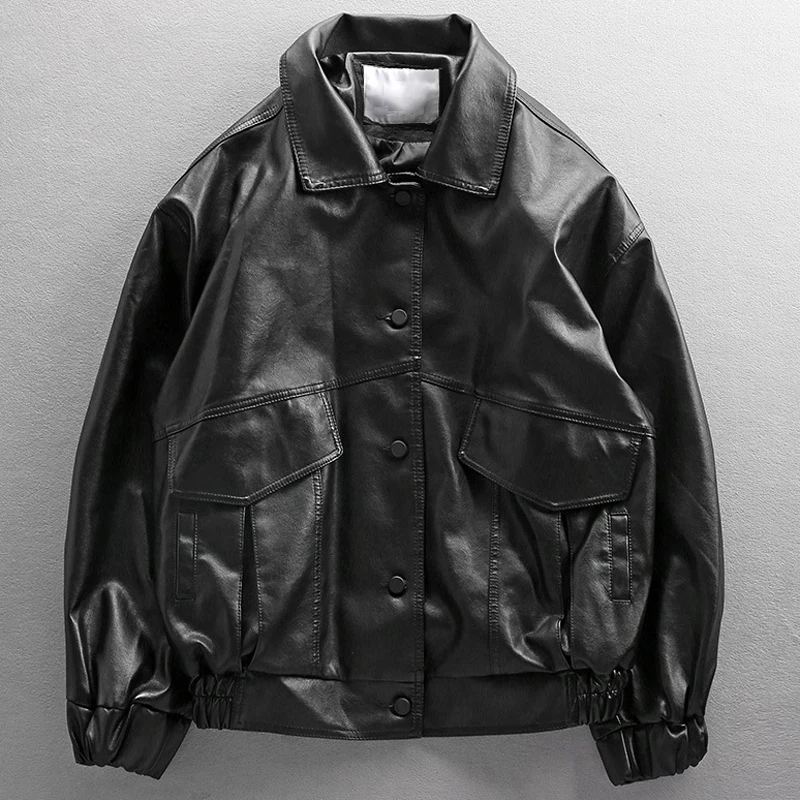 Automotive Heren Lederen Jassen Klassieke Motorfiets Fiets Cowboy Jas Mannelijke Plus Size Xxxxl Pu Jassen Mannen Merk Kleding 4XL A547 Automotive Heren Lederen Jassen Klassieke Motorfiets Fiets Cowboy Jas Mannelijke Plus Size Xxxxl Pu Jassen Mannen Merk Kleding 4XL A547