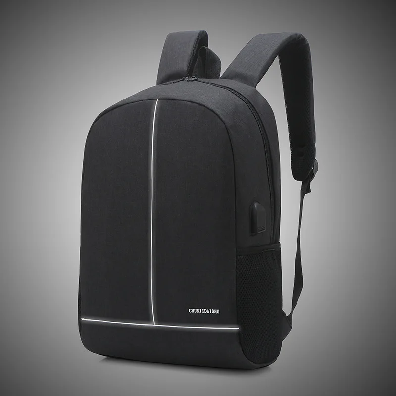 

New Fashion Men Backpack Waterproof Canvas Travel Backpack School Bag Large Capacity Business Charge USB Backpack School Bags