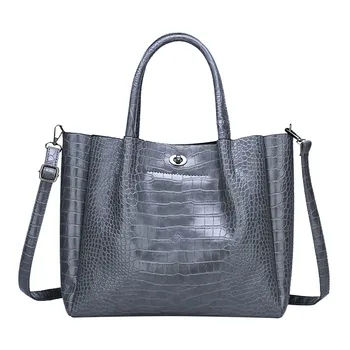 

Fashion week Snake skin Shoulder Bag Vintage Bags Retro Zipper Handbags Large Capacity elegant bag
