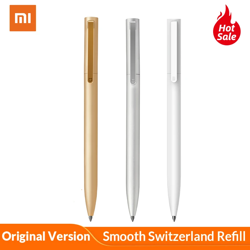 

Original Xiaomi Mijia Sign Pens 9.5mm Signing Pens 0.5mm PREMEC Smooth Switzerland Refill Japan Ink 0.5mm Mijia Pen Black Refill