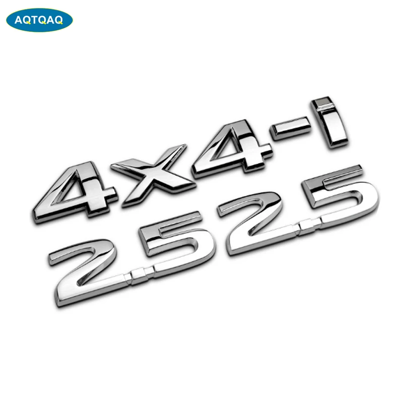 

1Set 3D Metal 2.5 4X4-i Car Side Fender Rear Trunk Emblem Badge Sticker Decals for JEEP Dodge BMW Mustang Volvo Jaguar