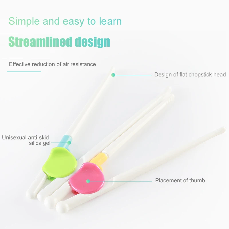 

High Quality 1Pair Adult Children Training Chopsticks Kids Beginner Learning Helper Aid