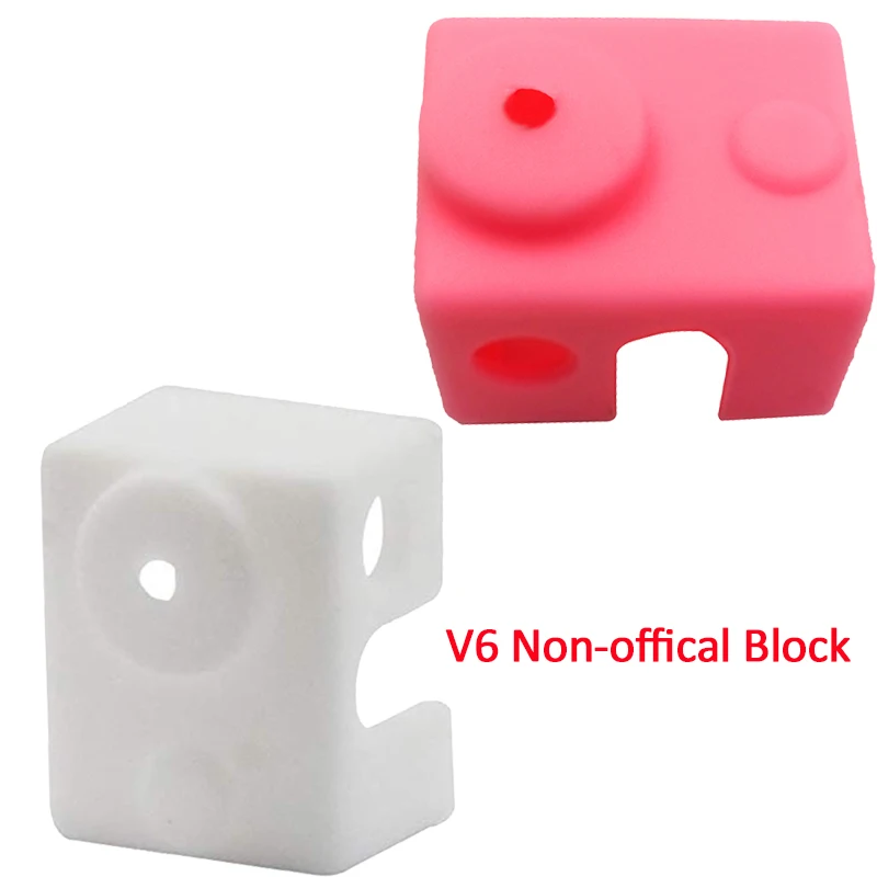 Aokin 3d принтер силиконовые носки поддержка для E3D V6 PT100 J-head Hotend 1,75/3,0 мм подогреваемый блок экструдер тепловой блок силикон