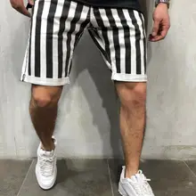 Бренд летние мужские повседневные брюки мешковатые шорты с карманами в полоску клетчатые короткие брюки
