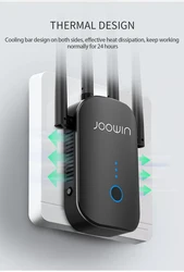 Roteador wi fi de longo alcance, 1200mbps, dual band 2.4 + 5ghz, extensor, ampliador de sinal, alta potência