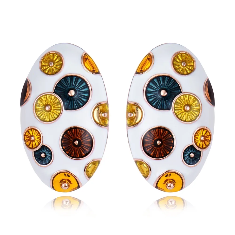 0154908_impressive-rose-gold-plated-enamel-stud-earrings-factory-direct-supply