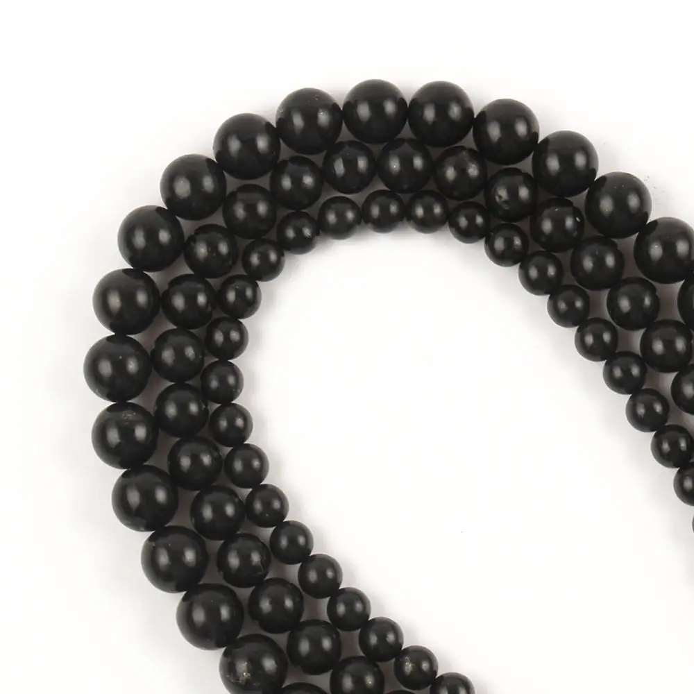 Gemstone Beads Wholesale Beads Smooth Beads 8 mm 10 mm Black Tiger Eye Round Beads Full Strand