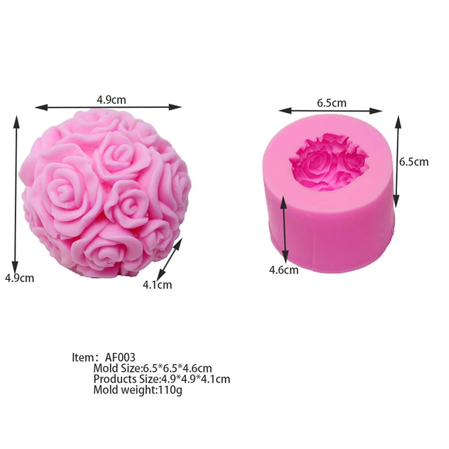 3D Rose Bouquet stampo per candele in Silicone fai da te peonia fiore  sapone resina gesso stampo strumento per fare il cioccolato decorazioni per  la casa regali di nozze - AliExpress