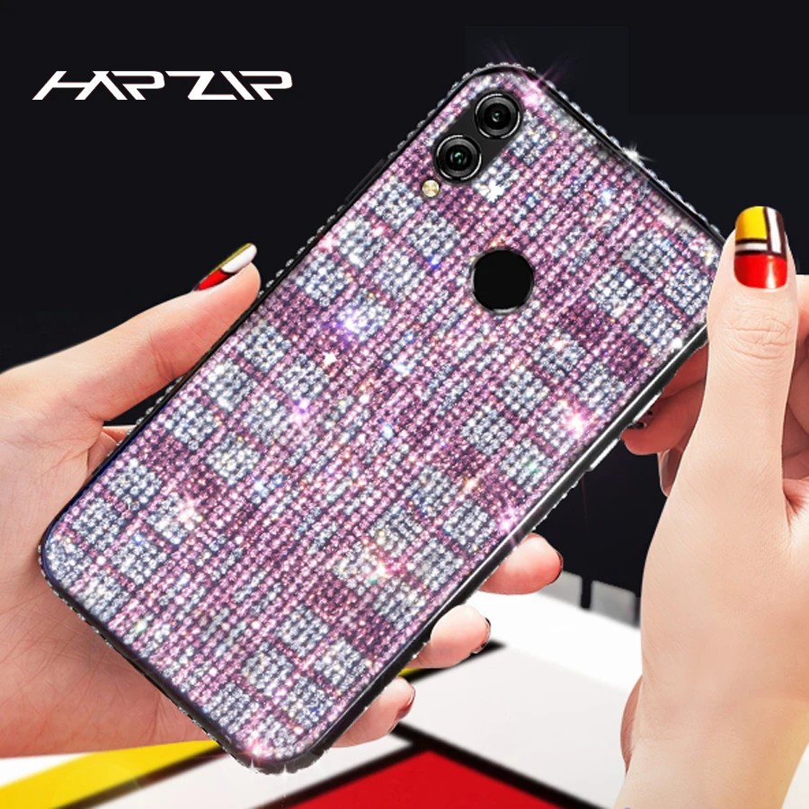 Роскошный блестящий бриллиантовый чехол для huawei Honor 10i 20i 20 7X 8X 9X P30 10 Lite Коврики 30 Pro