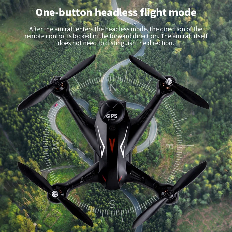 Р/у вертолет со стальным корпусом и Камера 8MP HD Квадрокоптер WiFi fpv Широкий формат Len Drone RC Quadcopter GPS позиционирования Квадрокоптер Смарт Follow