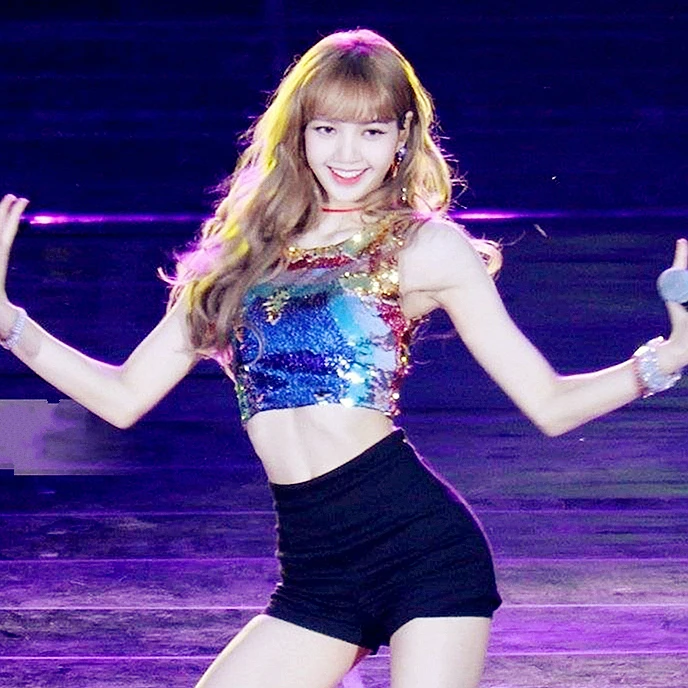 kpop Blackpink Lisa same Sexy stage performance Women Strappy Crop Top Summer Sleeveless Tanks Vest female korean Tank Tops