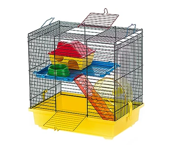 

INTER-ZOO rodent cell Inter-Zoo G014 Teddy I with colored plastic accessories 37 x 25 x 38.5 cm