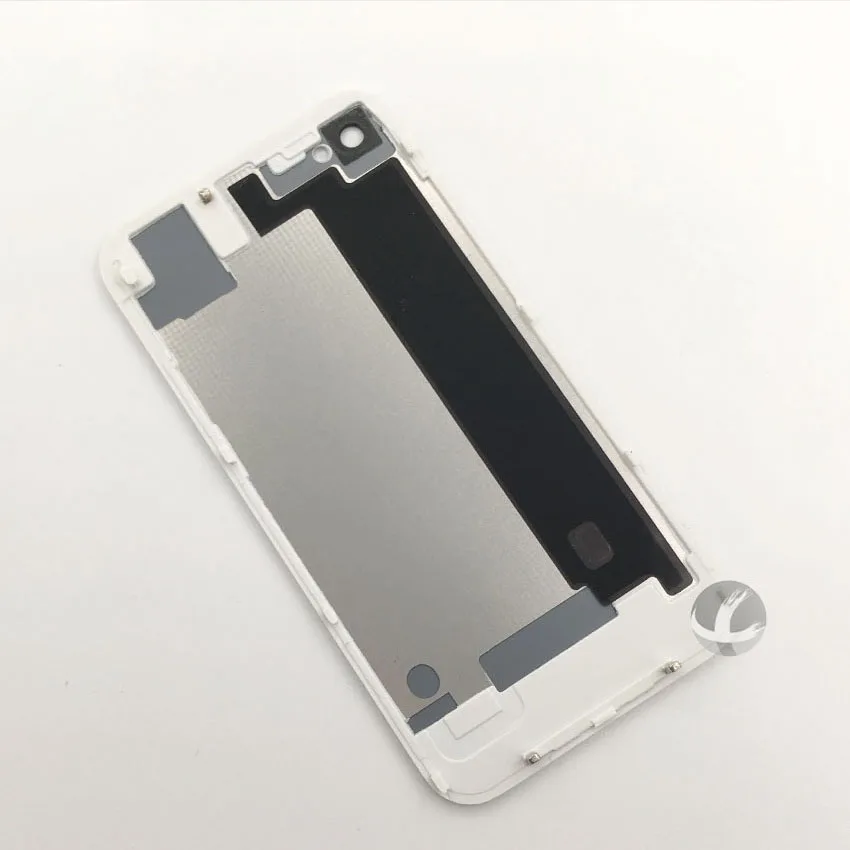 Бесплатный подарок, задний стеклянный корпус для iPhone 4 4S, задняя кристальная панель, крышка для батареи, крышка для двери, корпус, OEM,, белый, черный