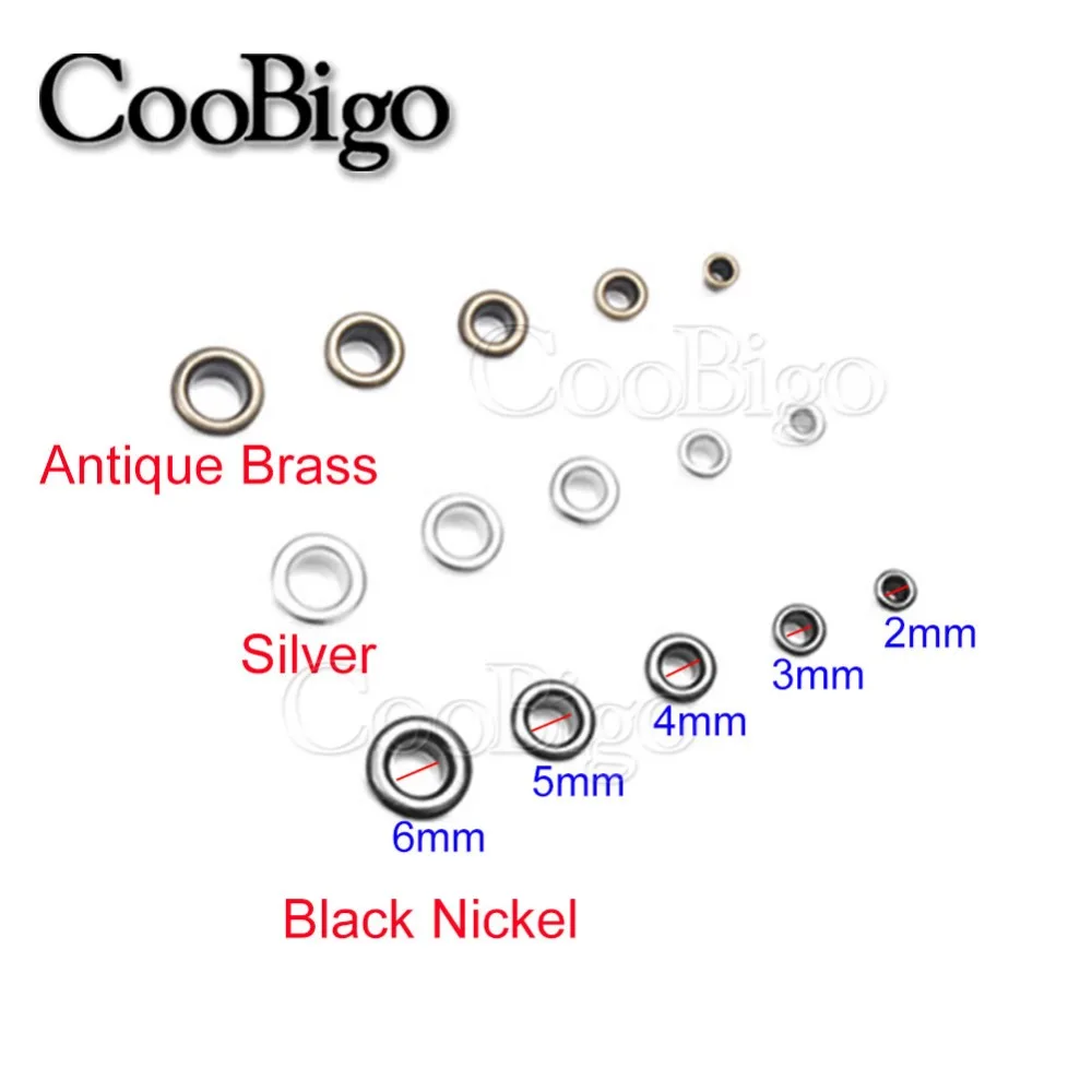 Metal Eyelets Grommets Belt Leather Craft DIY Shoes Tent Canvas Cover Sheet Clothes Bag Backpack Scrapbooking Cap Tag eyelet grommet ring eyelet grommet ring kit grommet eyelet kit 100 Sets