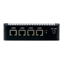 Fanless macio roteador intel pentium j4205 quad core mini pc com vga HD-MI 4 intel gigabit lan para pfsense firewall AES-NI