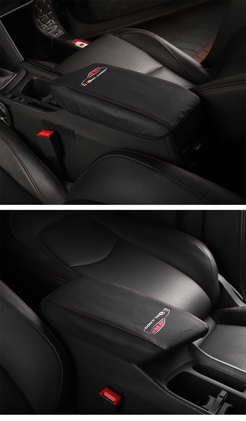 Автомобильный центральный подлокотник коробка PU крышка для Chevrolet ORLANDO- автомобильный Стайлинг