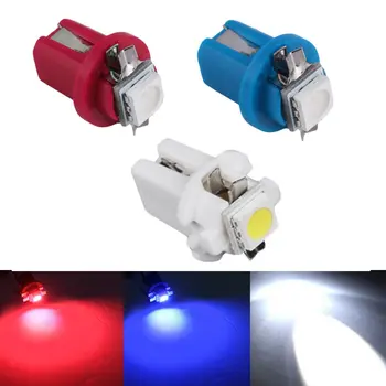

B8.3D 5050 Led 1 SMD T5 Lamps Car Gauge Speedo Dash Bulb Dashboard Instrument Power Saving Light 12V