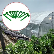 10 шт., аксессуары, инструменты для фиксации, для улицы, сада, грунта, колышки для ногтей, сплайсинга, прочное, защита от солнца, сетка, теплица, пленка, легкая установка