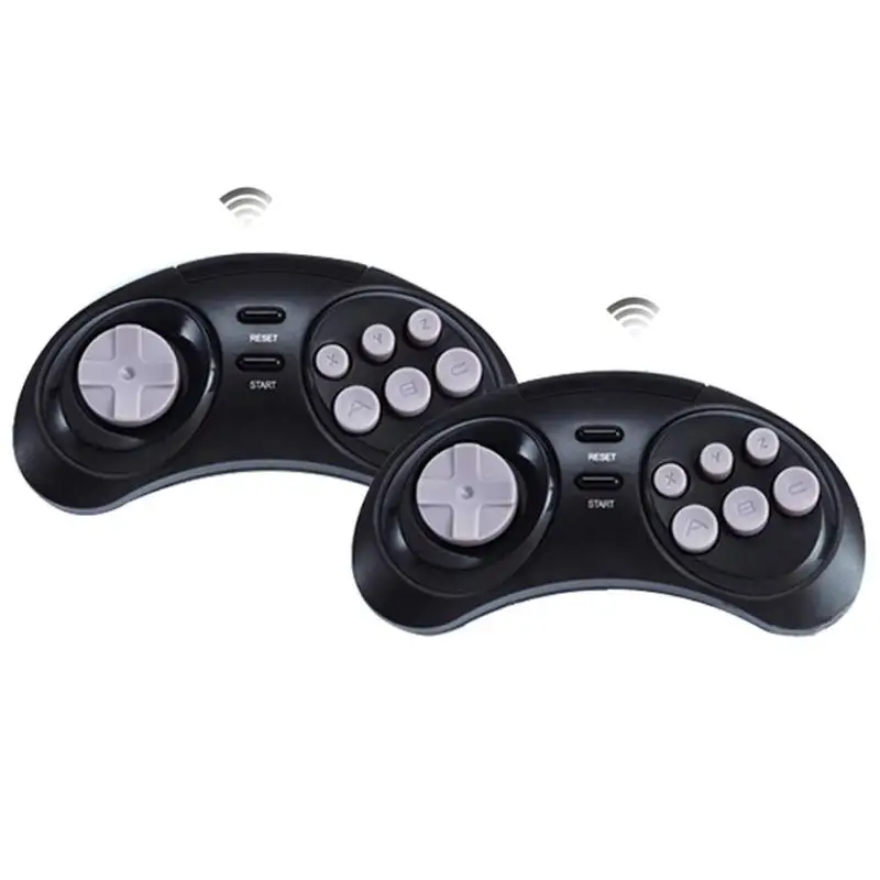 GTIPPOR 16BIT HD MEGA DRIVE MD1 TV VIDEO GAME CONSOLE WITH HDMI AV OUTPUT 2.4G WIRELESS CONTROLLER