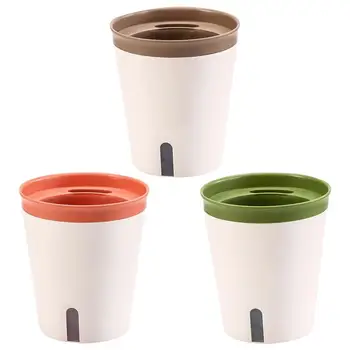 

3pcs Automatic Watering Pot Succulent Flower Basin Absorbent Flowerpot For Home