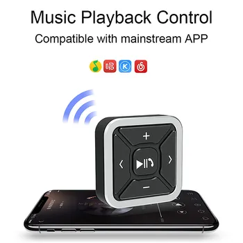 

Multifunctional Remote Control Bluetooth 5.0 IPX4 Water Resistant Bluetooth Media Button Car Steering Wheel Wireless Controller