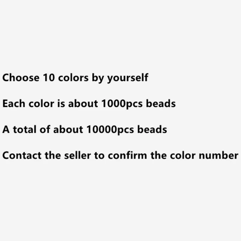 Choose by yourself 10 цветов, 10000 штук, 5 мм, Хама, бусины perles a repasser, бусы EVA, подарок для девочек, для детей, взрослых, предохранитель, бисер, сделай сам, интеллектуальные Пазлы - Цвет: Choose by yourself