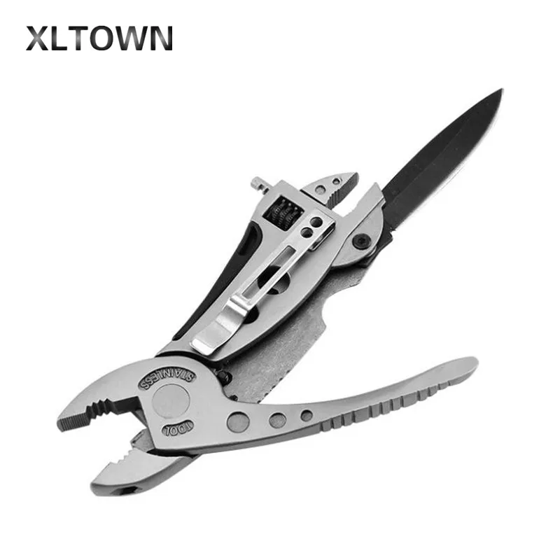 

XLTOWN Multi-function pliers screwdriver wrench outdoor multi-function mini pliers wrench tool Hand tool screwdriver knife