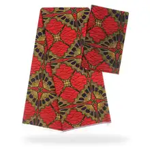 Анкара Африканский Воск принты ткани нигерийские атласные восковые ткани высокого качества 5 ярдов Высококачественная имитирующая скользящая ткань для платья SM30