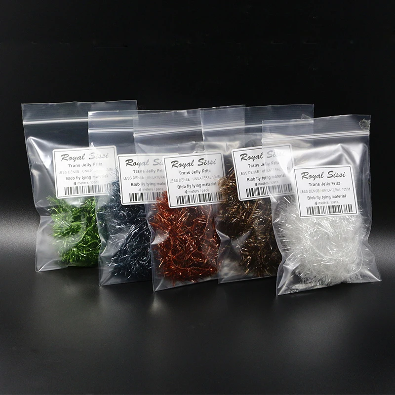 Consuader 4 метра flash chenile fritz blob fly fishing material 10 дополнительных цветов полупрозрачный
