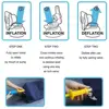 Flight Sleeping Footrest Pillow Resting Pillow for Kids On Airplane Car Bus Pillow Inflatable Travel Foot Pad Foot rest Pillow 4