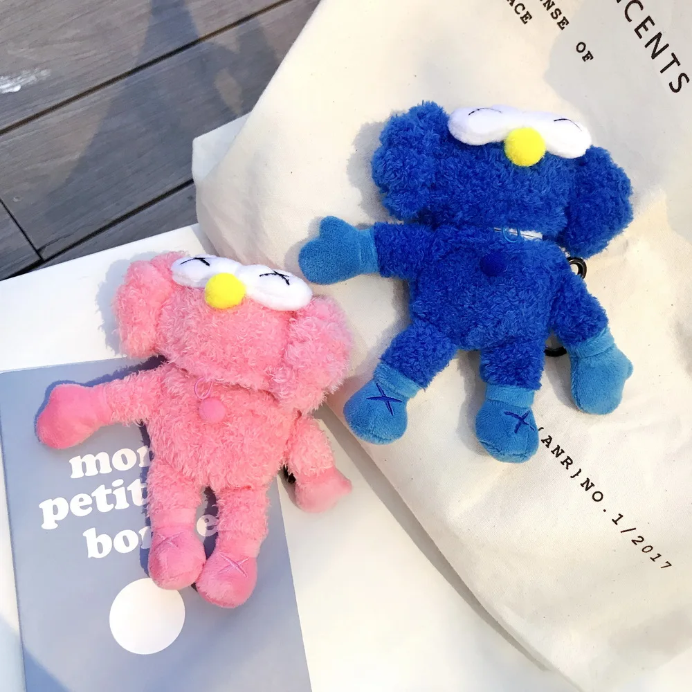 KAWAII Милая шерстяная Улица Сезам Элмо хочет играть Airpods Чехол ручной переноски прекрасный подарок для девочки Apple Airpods2 Bluetooth наушники чехол