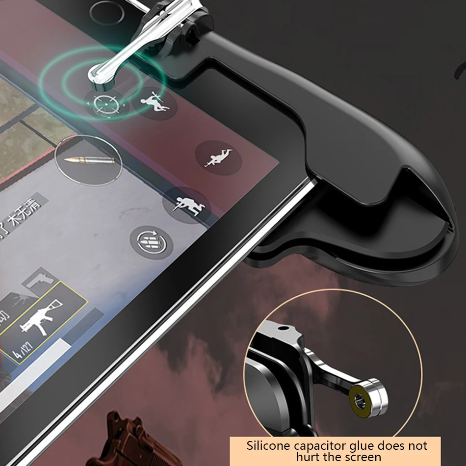  H2 Controller Gamepad for PUBG Mobile for Ipad Tablet Trigger Fire Button Aim Key Mobile Games Grip