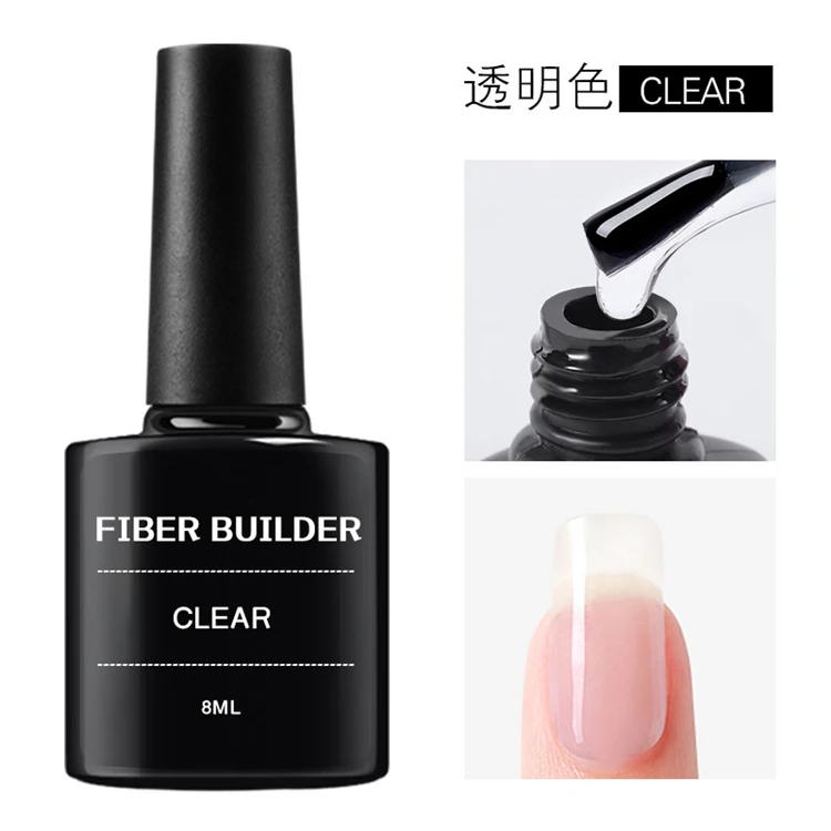 8ml Nail Finger Extension Quick Building Crystal Poly Nail Art Decorations Tips UV Gel Sticking Jewelry DIY Manicure Accessory
