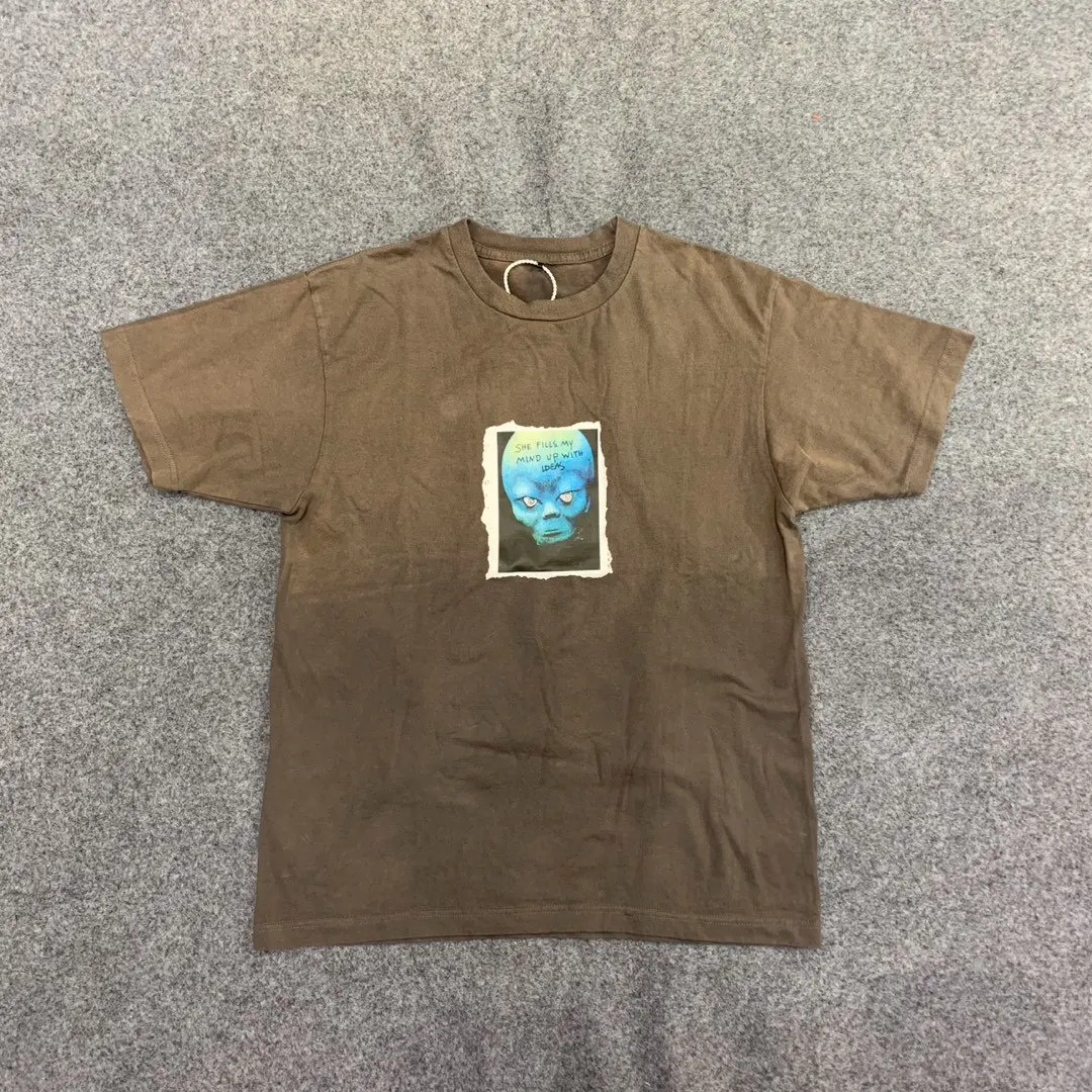

20ss New 1:1 Travis Scott Cactus Jack Highest In The Room Astroworld T-shirt Hip Hop Fashion Casual Tee Men Women T Shirt